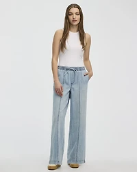 Wide-Leg High-Rise Jean
