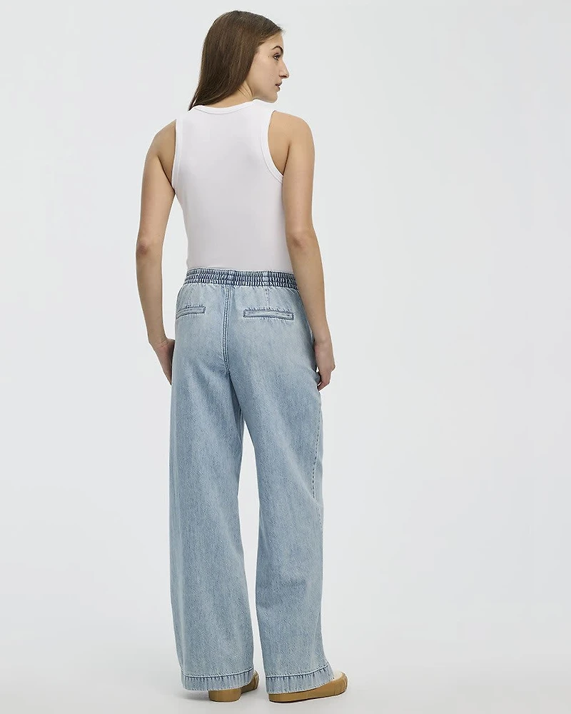 Wide-Leg High-Rise Jean