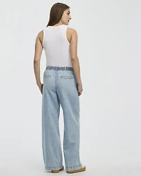 Wide-Leg High-Rise Jean