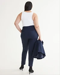 Pantalon à taille haute et jambe étroite