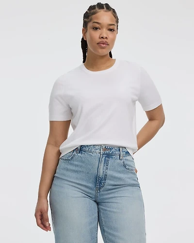 Crew-Neck Sweater Tee