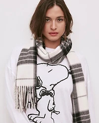 Ensemble pyjama Snoopy en coton à manches longues et jogger