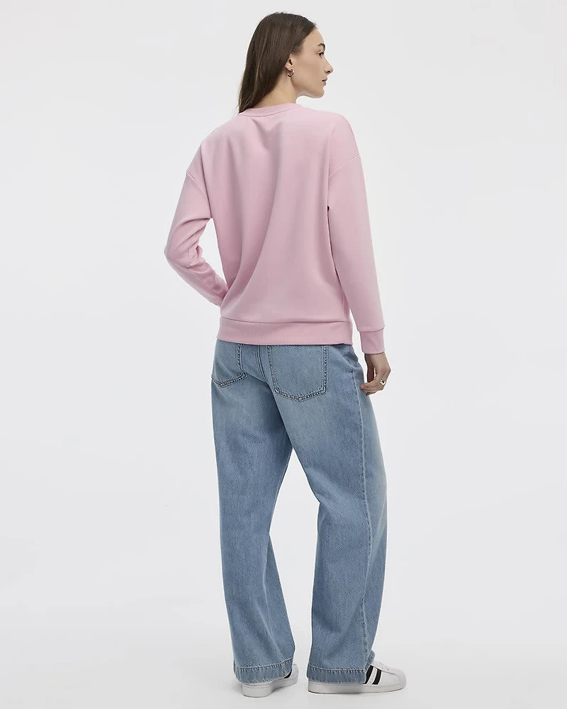 Long-Sleeve Crew-Neck Sweatshirt