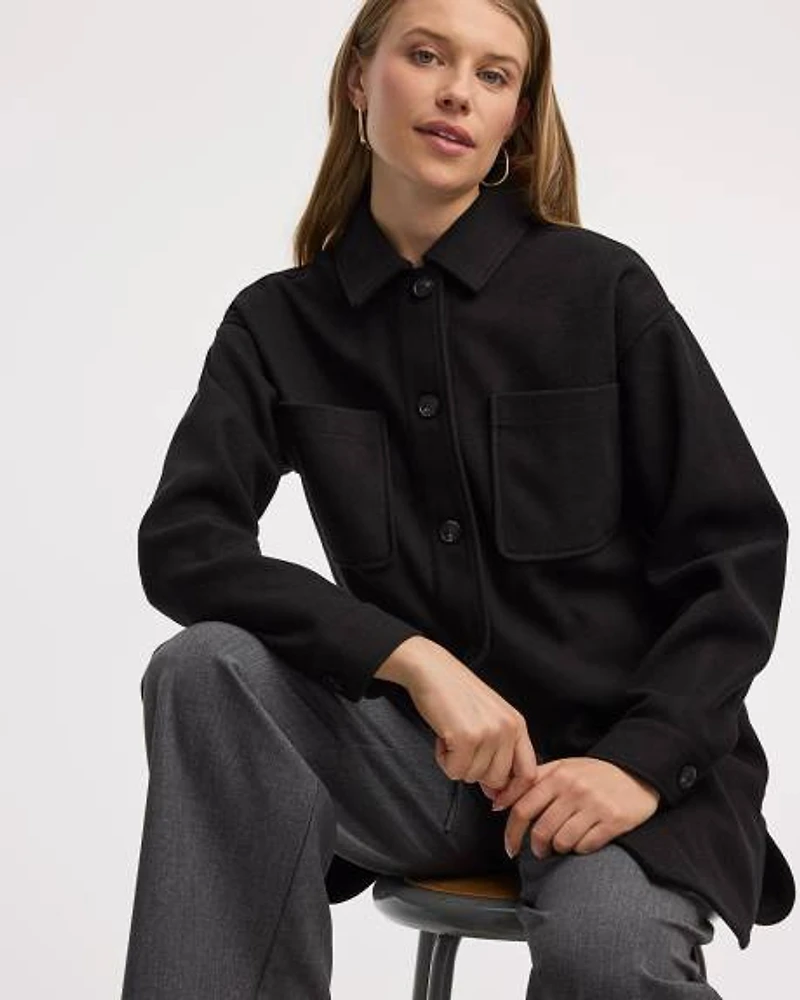 Long Shacket with Pockets