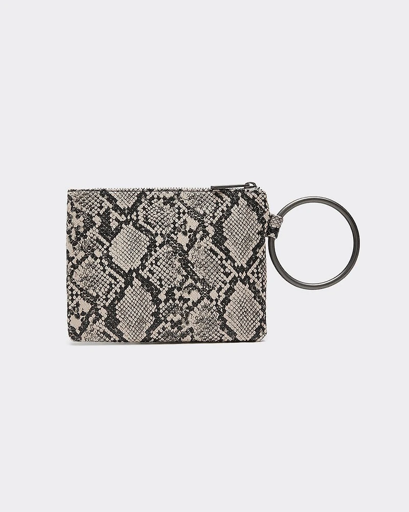 Faux Leather Snakeskin Pochette