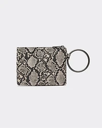 Faux Leather Snakeskin Pochette