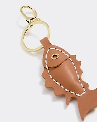 Faux Leather Fish Bag Charm