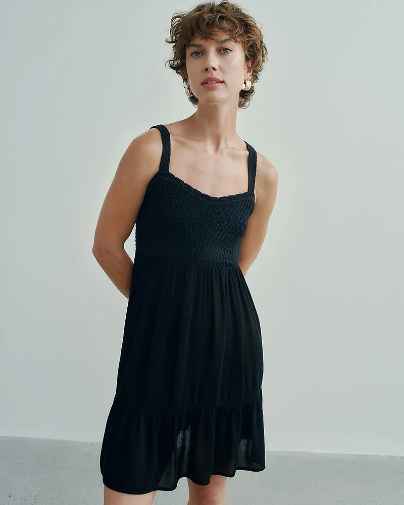 Sleeveless Fit-and-Flare Dress -Toni Fifi. X Reitmans