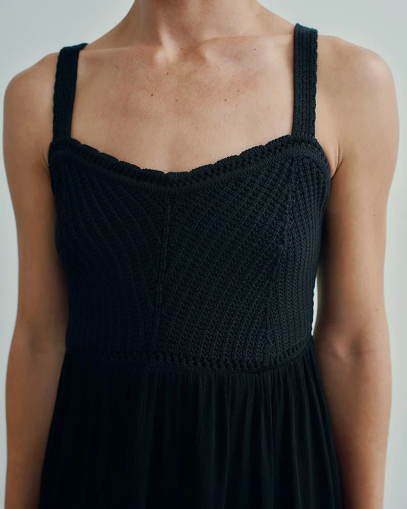 Sleeveless Fit-and-Flare Dress -Toni Fifi. X Reitmans