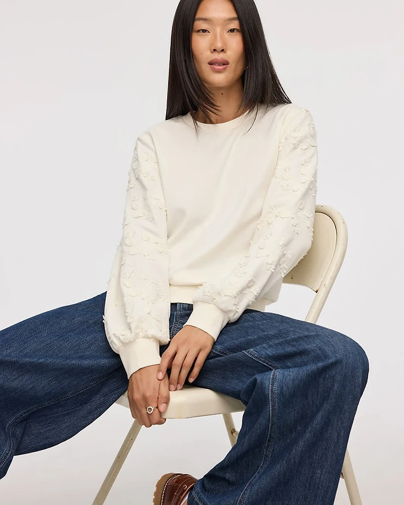 Long-Sleeve French Terry Sweatshirt