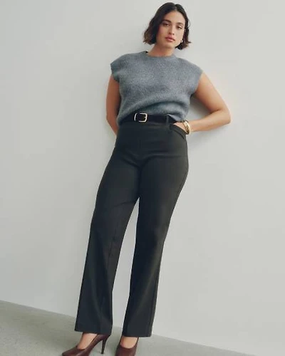 Straight-Leg High-Rise Pant