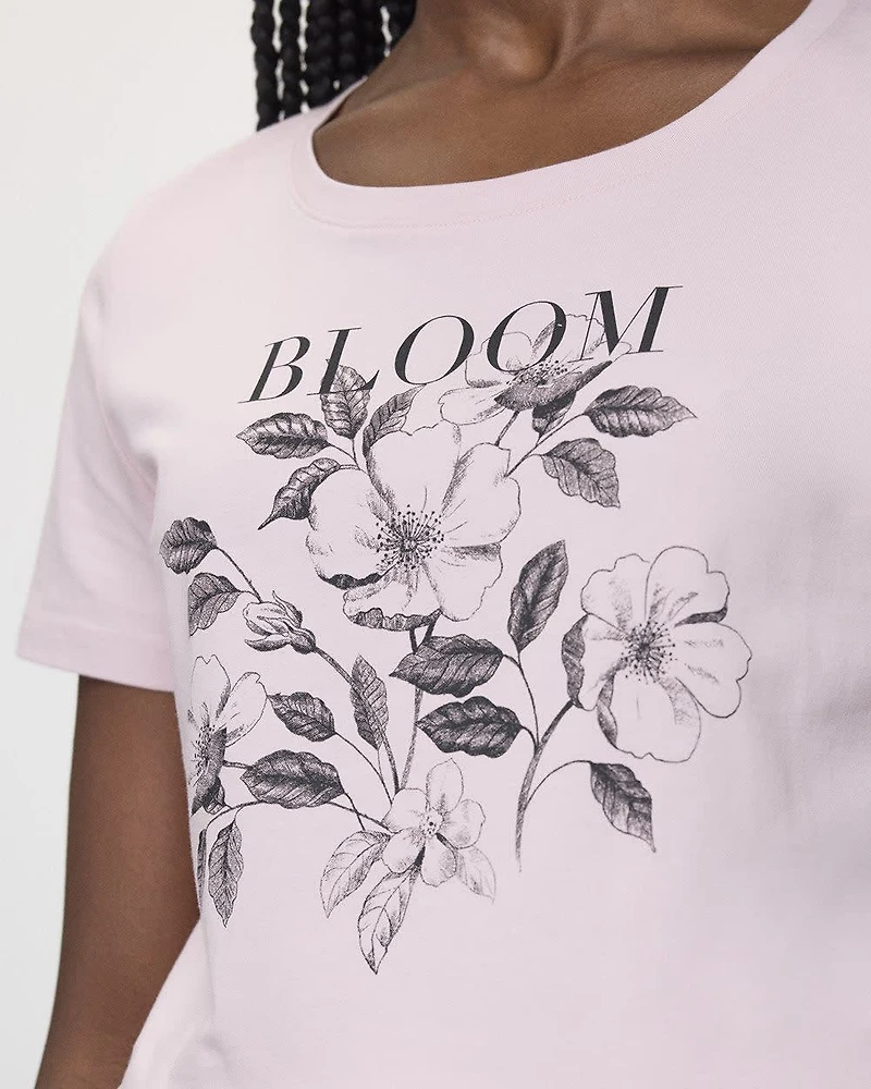 Scoop Neck Graphic T-Shirt