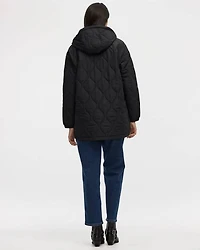 Quilted Jacket with Removable Hood