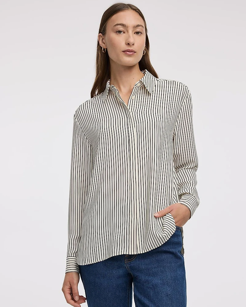 Blouse boutonnée à manches longues