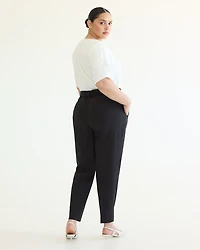 Tapered-Leg High-Rise Pant with Sash