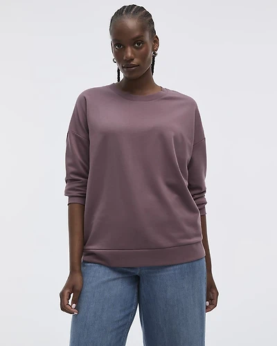 Long-Sleeve Crew-Neck Sweatshirt