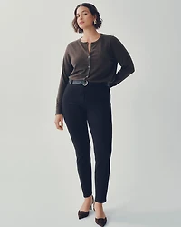 Slim-Leg High-Rise Ankle Pant