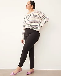 Slim-Leg High-Rise Ankle Pant