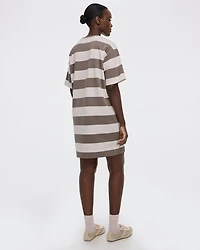 HYLUX Striped T-Shirt Dress