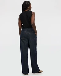 Wide-Leg Jean High-Rise with Pleats