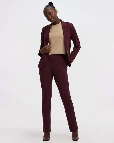 Pantalon à taille haute et jambe droite
