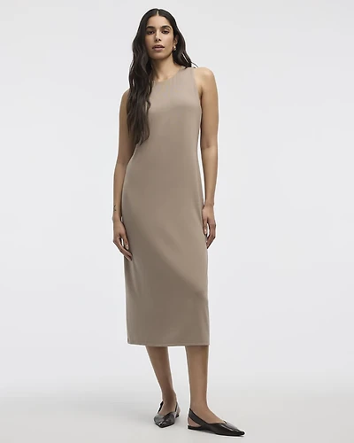 Sleeveless Column Midi Dress