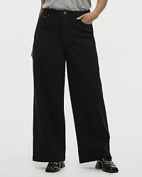Wide-Leg High-Rise Jean