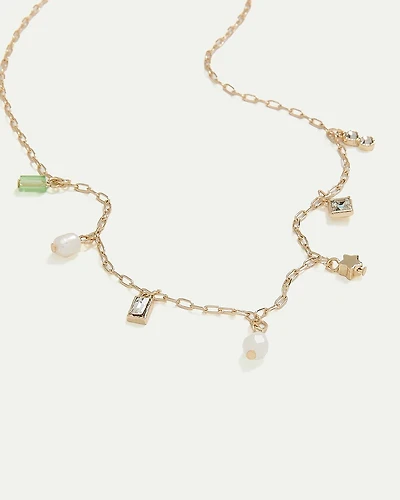 Short Necklace with Charms