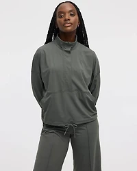 Pull à demi-zip