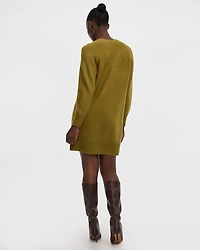 PlushSoft Long-Sleeve Crew-Neck Dress