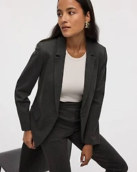 Veston ajusté en tricot à un bouton