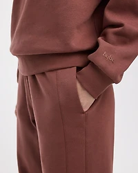 Pull en molleton avec relief