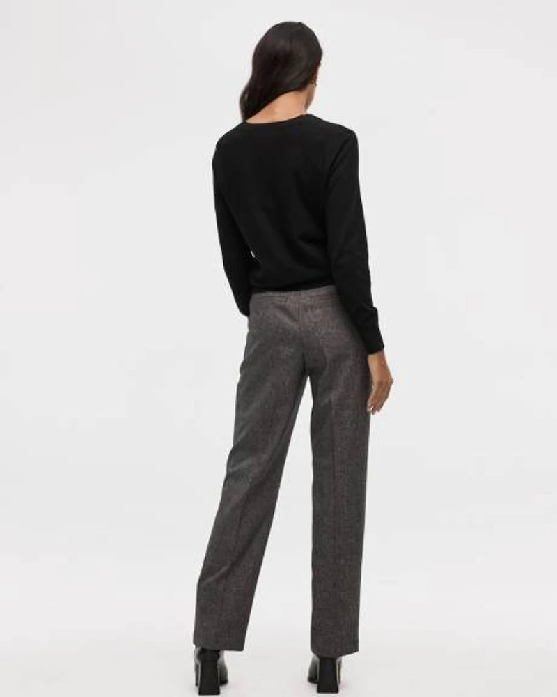 Straight-Leg High-Rise Pant
