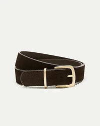 Ceinture en suède à boucle rectangulaire