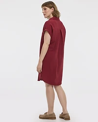 Short-Sleeve Shirt Dress
