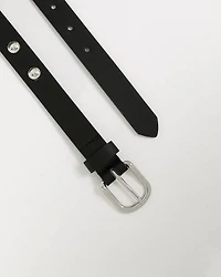 Faux Leather Belt with Studs