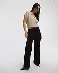 Wide-Leg High-Rise Pant