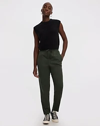 Tapered-Leg High-Rise Pants