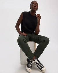 Tapered-Leg High-Rise Pants