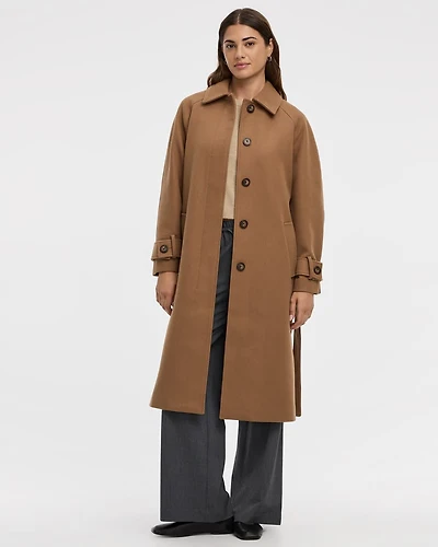 Manteau long avec ceinture