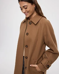 Manteau long avec ceinture