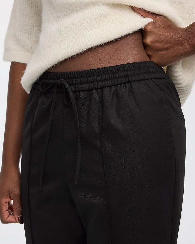 Straight-Leg Pintuck Pant