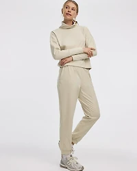 Pantalon jogger en tissu brossé