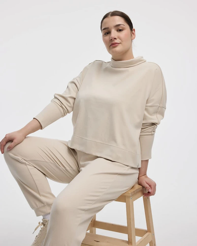 Pantalon jogger en tissu brossé