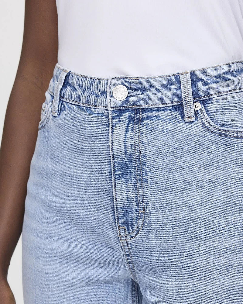 Tapered-Leg High-Rise Jean