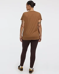 T-shirt à col rond avec détail torsadé