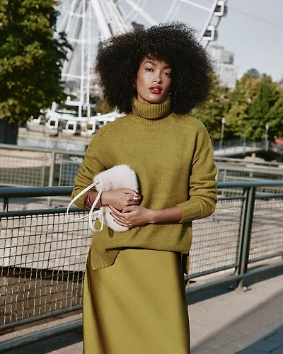 Long-Sleeve Turtleneck Pullover