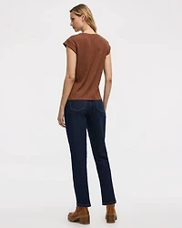 Extended-Sleeve Crew-Neck T-Shirt