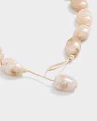 Short Necklace with Acrylic Stones