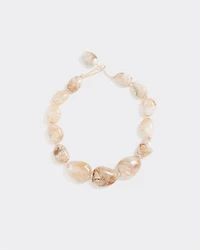 Short Necklace with Acrylic Stones